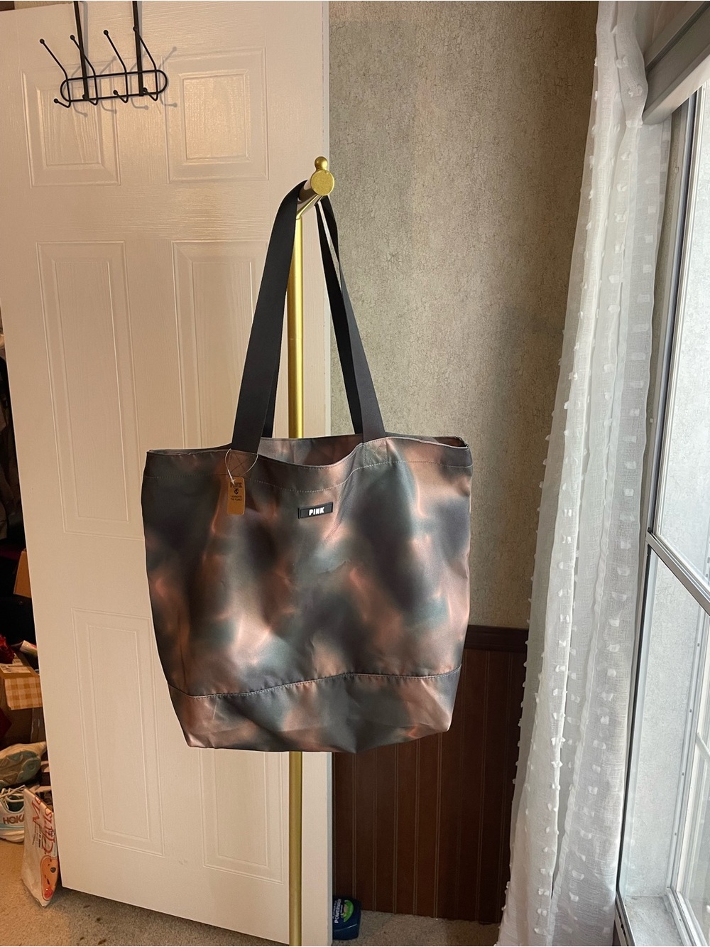 NWT Victoria’s Secret PINK Tie Dye Oversized Zip Up Tote Bag